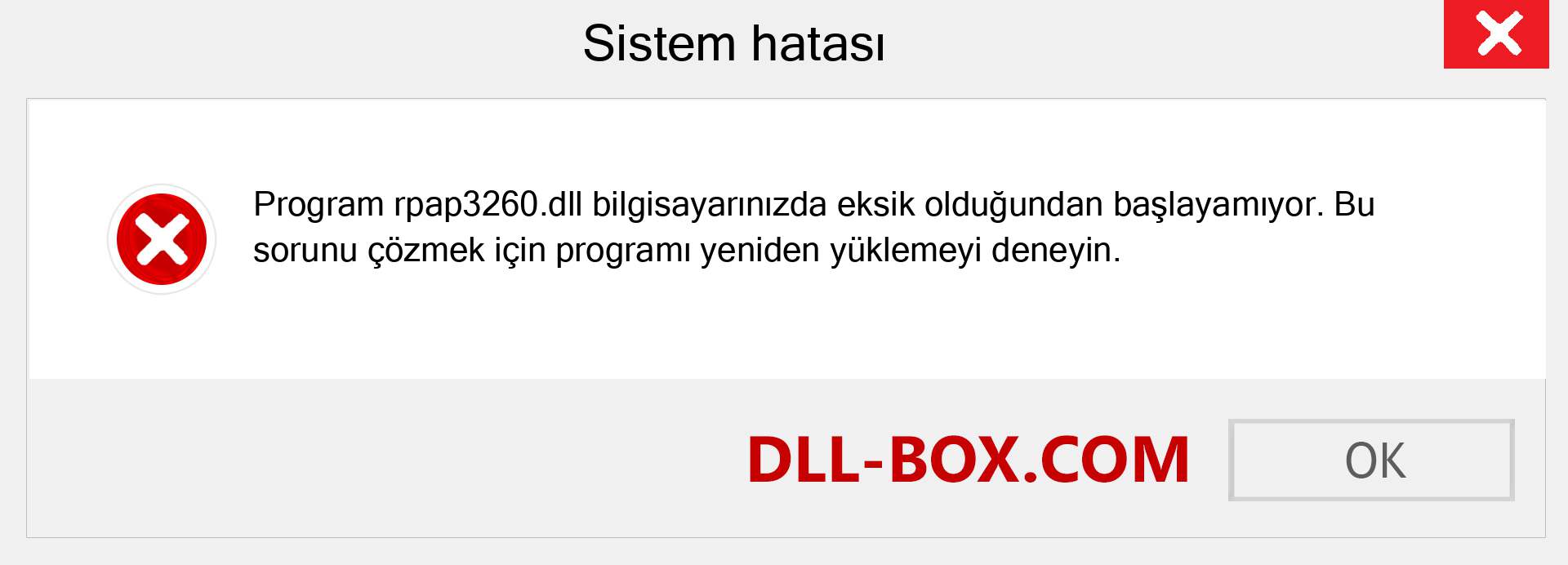 rpap3260.dll dosyası eksik mi? Windows 7, 8, 10 için İndirin - Windows'ta rpap3260 dll Eksik Hatasını Düzeltin, fotoğraflar, resimler